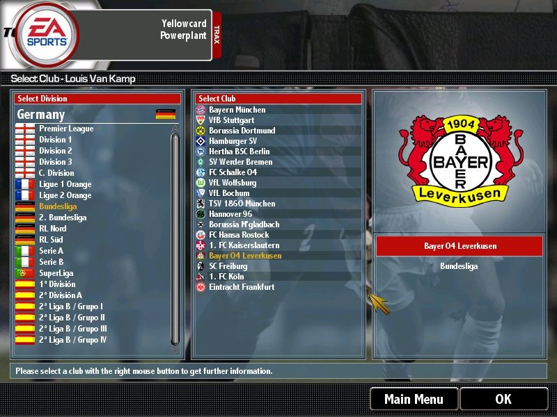 Total club manager 2004 screenshot 3 for Xbox